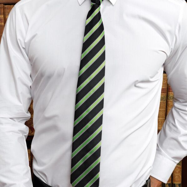 Waffle stripe tie Thumbnail