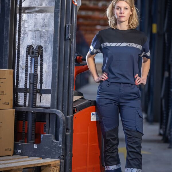 7512 WORKPANT WOMEN (kneeprotector pockets)7512 WORKPANT WOMEN (kneeprotector pockets) 9910-VIZ Thumbnail