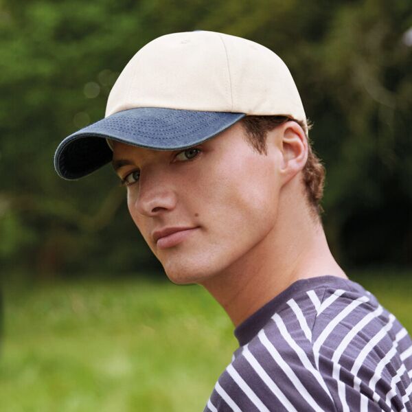 Contrast peak low-profile vintage cap Thumbnail