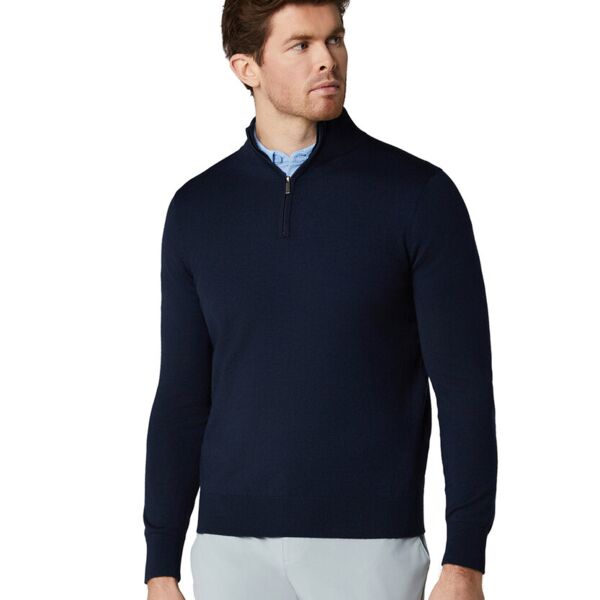 1/4-zip merino blend sweater Thumbnail