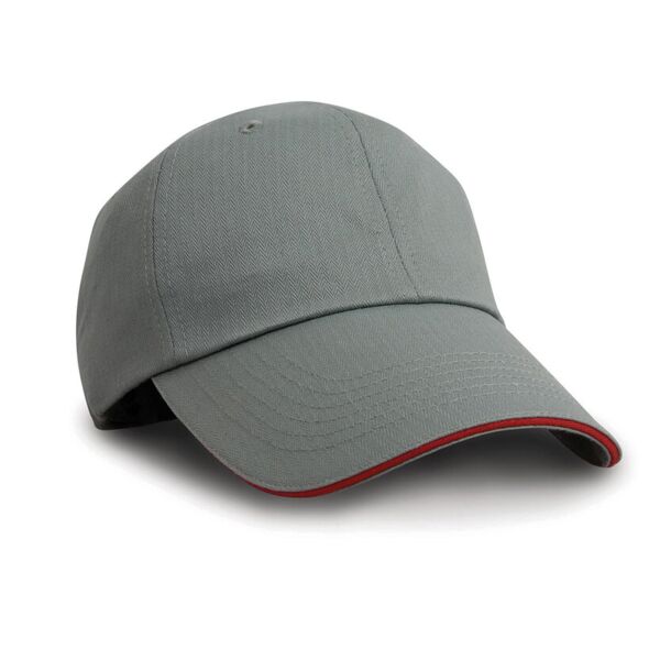 Herringbone cap with sandwich peak Thumbnail