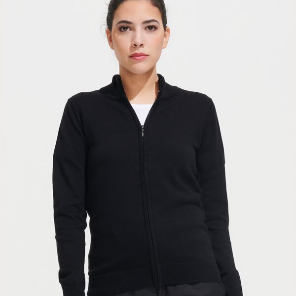 SOL'S Ladies Gordon Full Zip Cotton Acrylic Cardigan Thumbnail