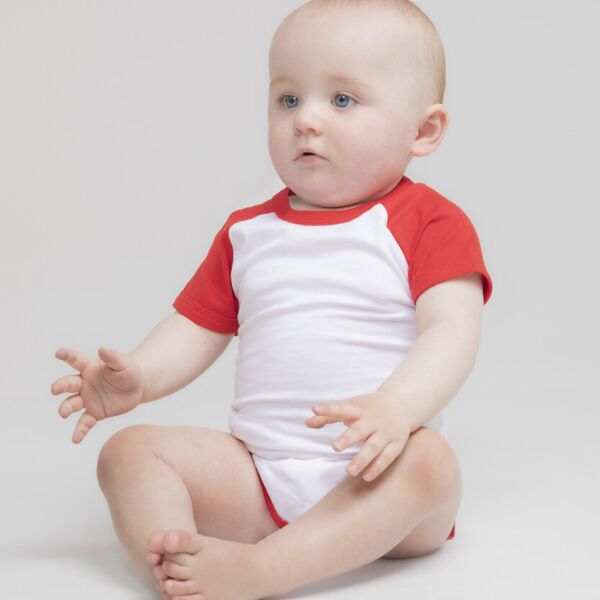 Essential short-sleeved baseball bodysuit Thumbnail